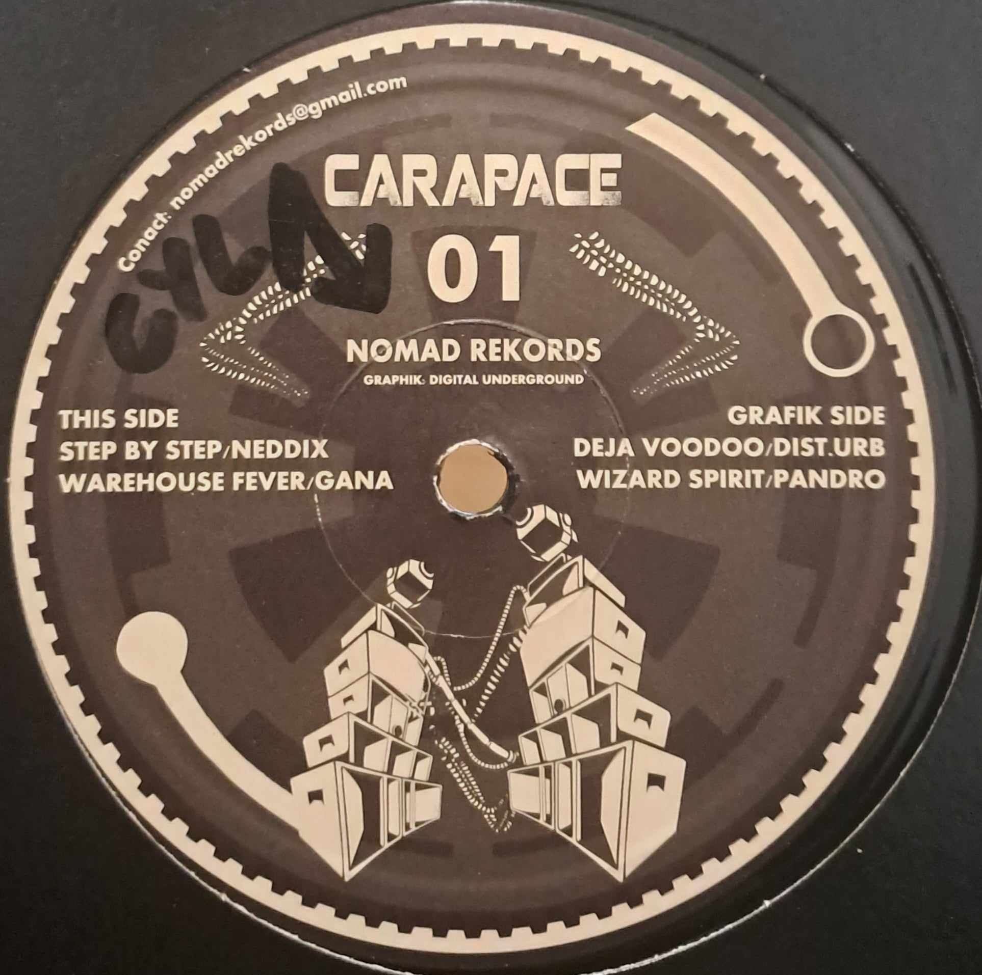 Carapace 01 - vinyle freetekno